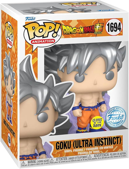 Dragon Ball Super Goku (Ultra Insinct Glows in the Dark) - POP FUNKO VINYL FIGURE Animation 1694