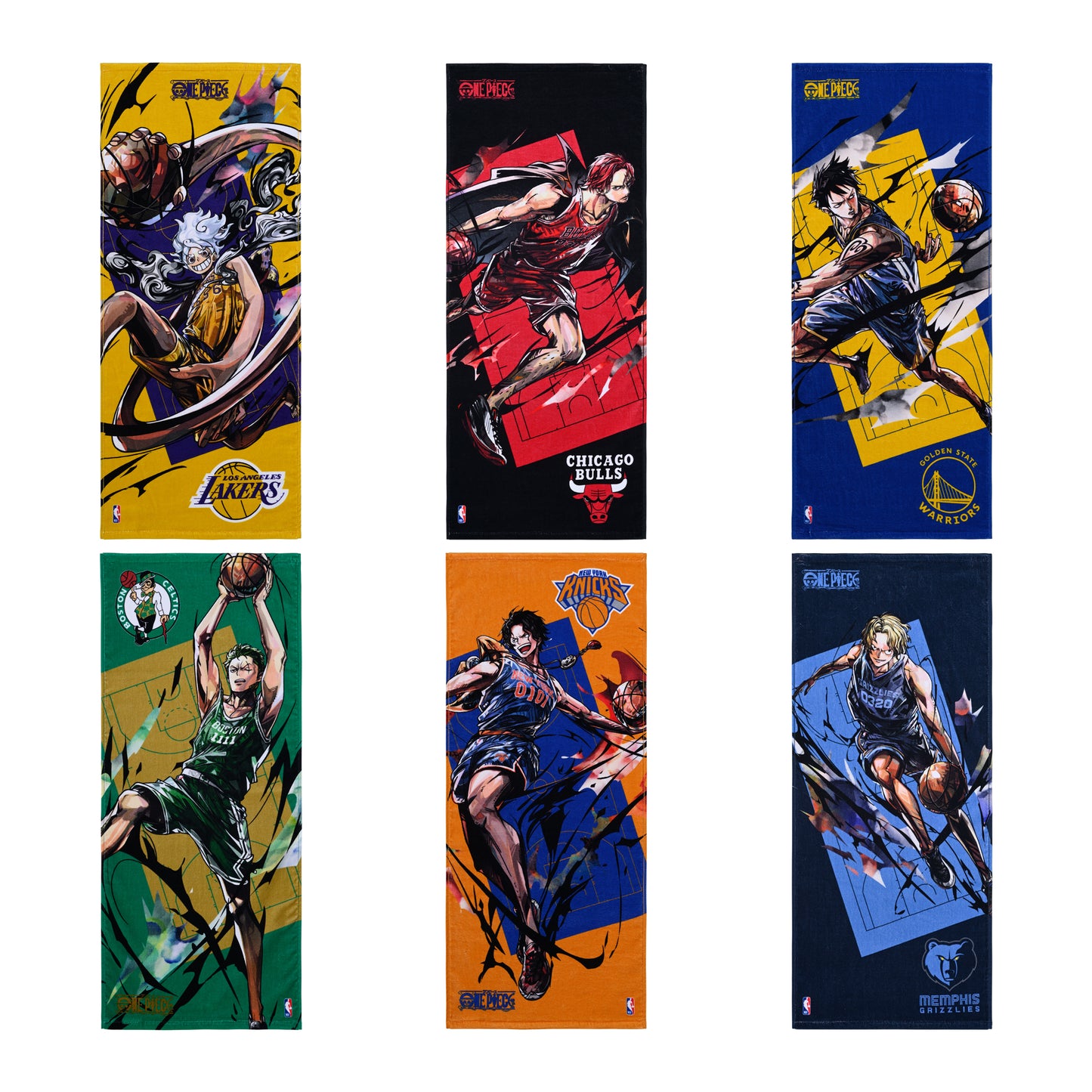 ONE PIECE x NBA Sports Towel Base Shop Bandai