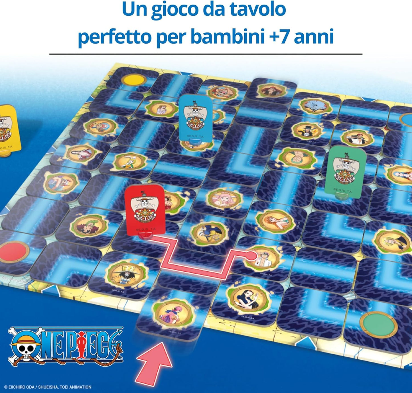 Labirinto One Piece, Gioco da Tavolo per Tutta la Famiglia, 2-4 Giocatori Ravensburger