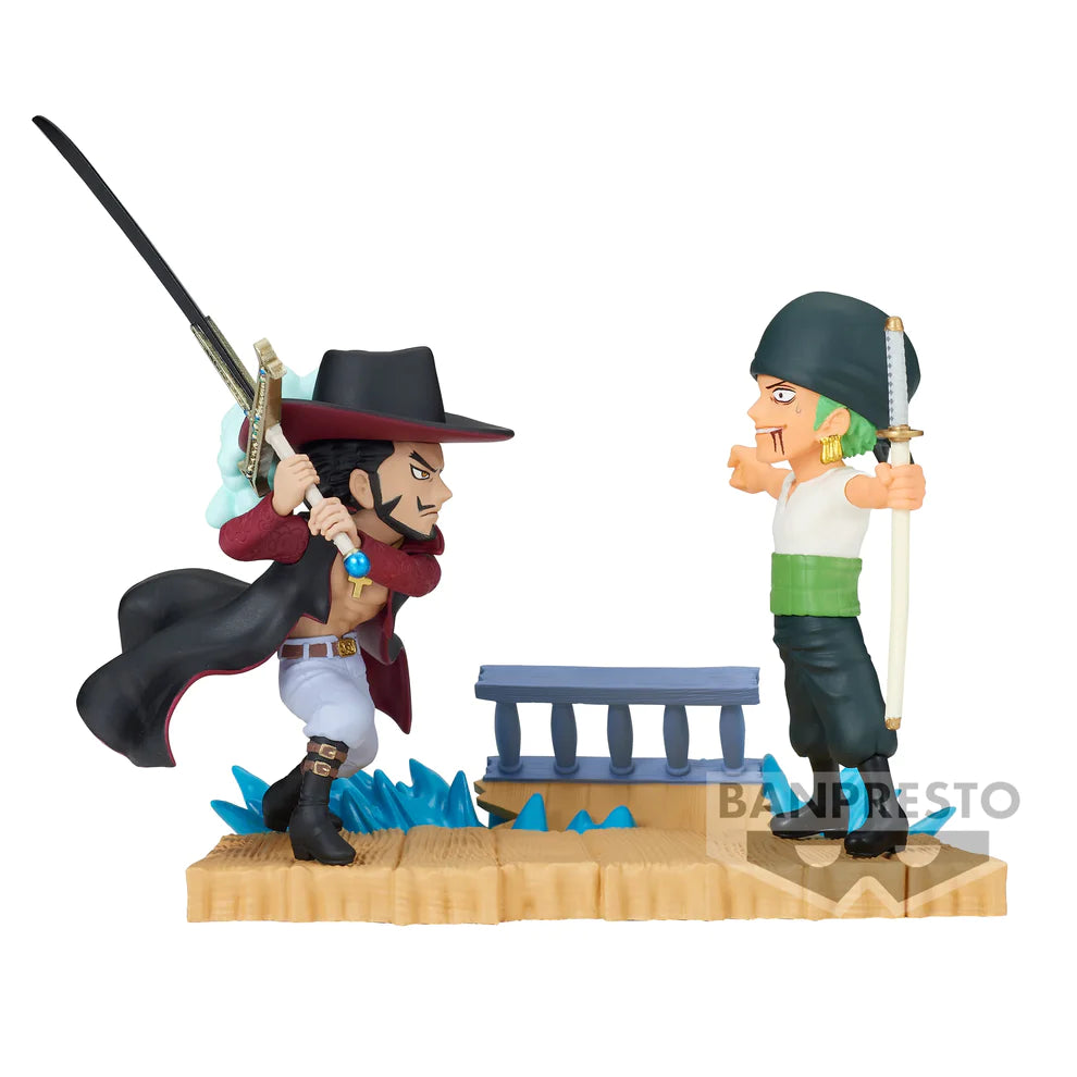 ONE PIECE WCF LOG STORIES - Set: Zoro vs Drakul Mihawk