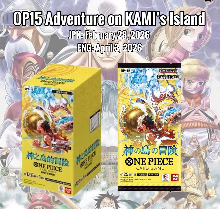 One Piece Card Game Adventure on KAMI’s Island OP-15 Japanese [PRE ORDER Febbraio]