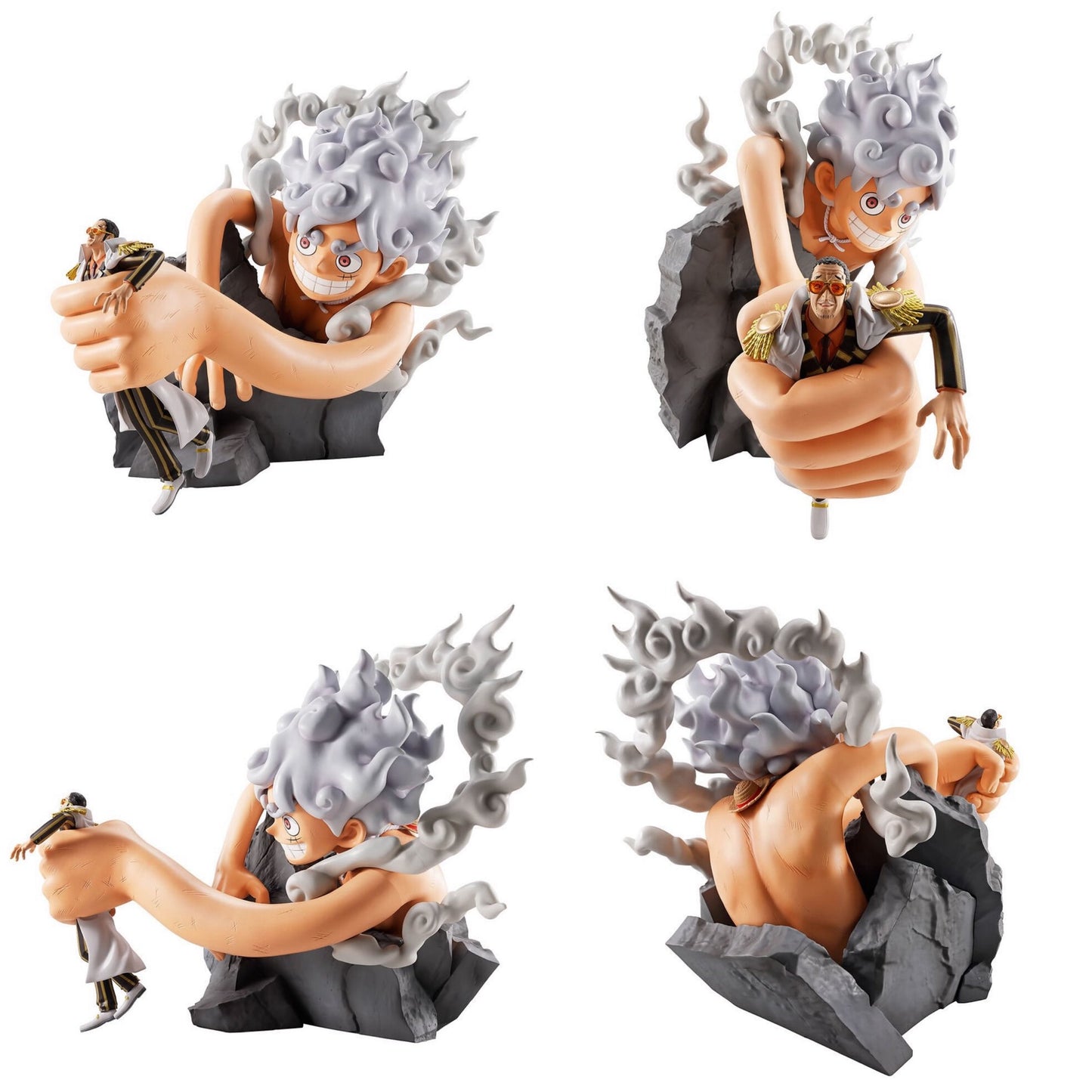 Monkey D. Luffy Gear 5 vs. Borsalino Future Island Egghead Burst of Energy Revible Moment A - One Piece Ichiban Kuji Bandai