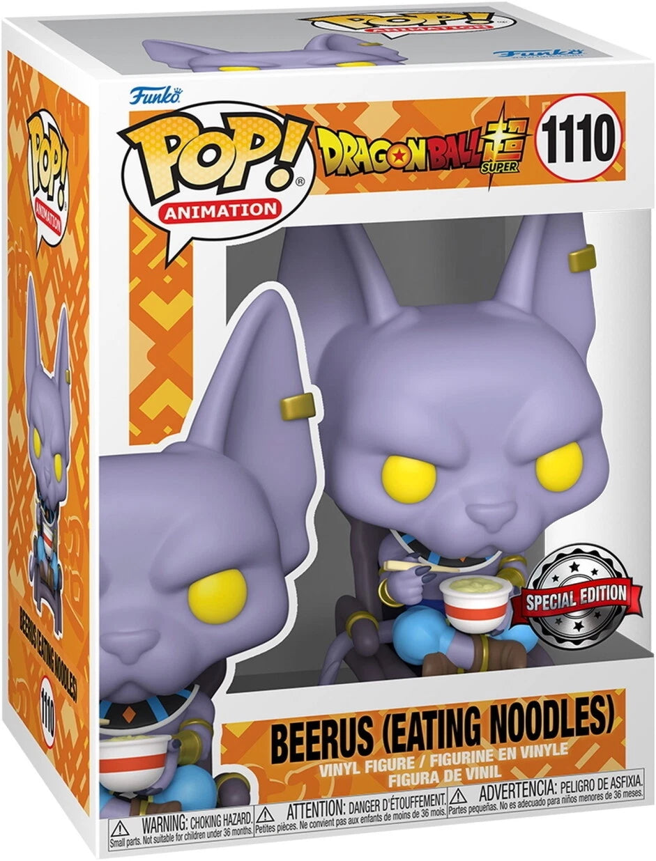 Beerus (Eating Noodles) 1110 Special Edition - Funko POP! Dragon Ball Super
