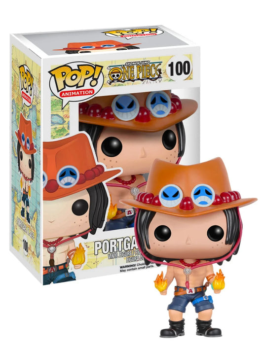 ONE PIECE - POP FUNKO VINYL FIGURE 100 PORTGAS D. ACE 9CM