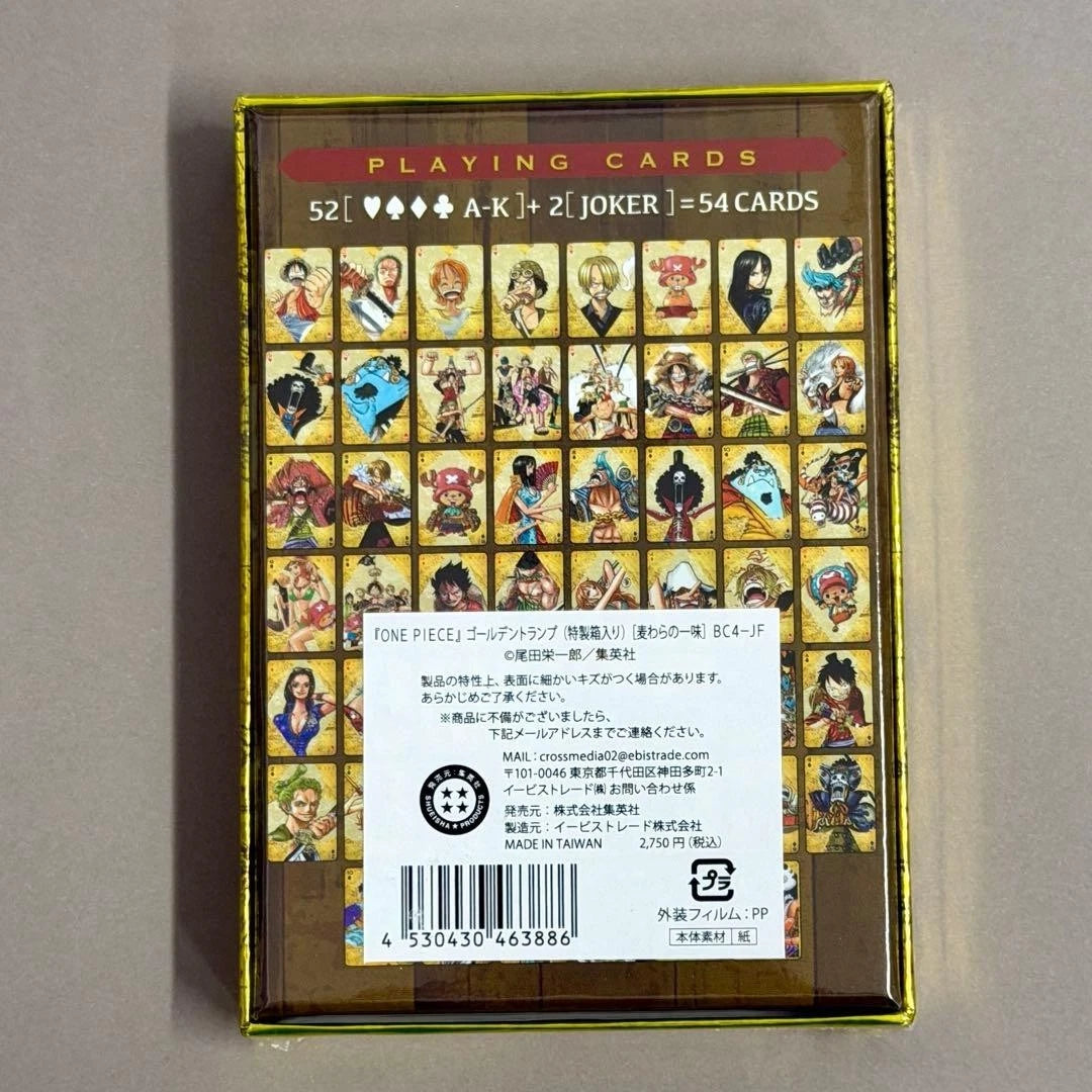 ONE PIECE Golden Playing Cards - LIMITED EDITION