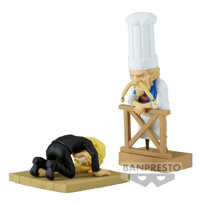 Sanji e Zeff WCF Log Stories One Piece Bandai