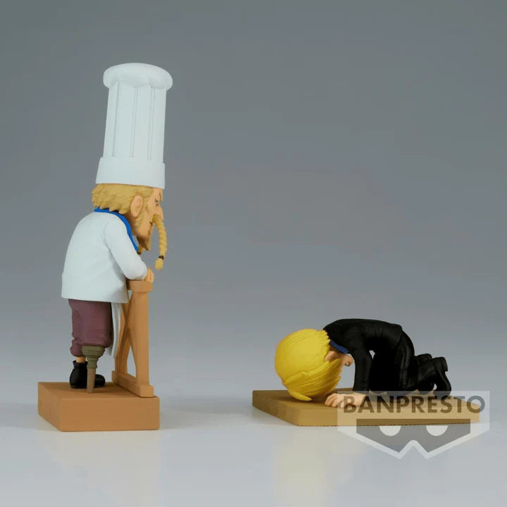 Sanji e Zeff WCF Log Stories One Piece Bandai
