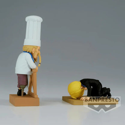 Sanji e Zeff WCF Log Stories One Piece Bandai